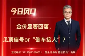 金价显著回落，见顶信号or“倒车接人”？视频封面