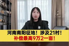 河南南阳征地！涉及21村！补偿最高9万2一亩！视频封面