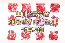 生肖猴：“最命苦”和“最命好”的出生月，千真万确!视频封面