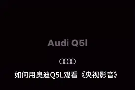 如何在奥迪Q5L中控屏观看《央视影音》