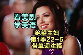 看美剧学英语|绝望主妇第1季22-5，带单词注释，全季持续更新