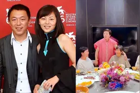 黄渤为姐姐庆生家宴曝光！妻子罕露面显年轻，全家如同复制粘贴