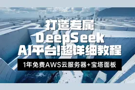 1年免费亚马逊云服务器+宝塔面板，打造专属DeepSeek的AI平台！视频封面