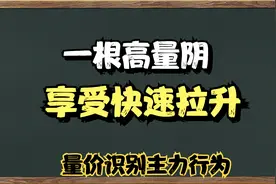 主力最后一次洗盘，拉升前的高量阴线，通过量价关系准确去确认。视频封面