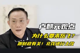 卢麒元：为什么要杀岳飞？跟财政有关！北伐进行土改视频封面