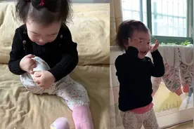 截肢女童首次自穿假肢 ，高兴到原地转圈 网友：瞬间泪目！视频封面