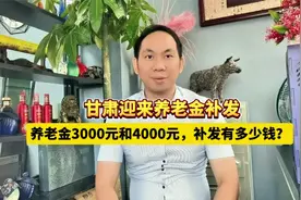 甘肃迎来养老金补发，养老金3000元和4000元，补发有多少钱？视频封面