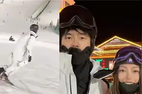 女子滑雪与帅哥相撞，道歉时定睛一看竟是大明星：早知道扑怀里了视频封面