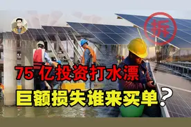 投资75亿元，铺满半个湖面的光伏板，如今为何要被拆除？视频封面