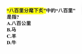 八百里分麾下炙，这里的八百里指的是？是八百公里吗？