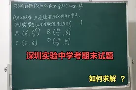 2024年深圳实验中学高一期末考试题，如何直接求解 ？视频封面