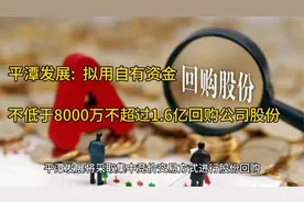 平潭发展：拟用自有资金，不低于8000万不超过1.6亿回购公司股份视频封面