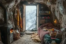 末日求生，悬崖上的避难所，有点破旧脏乱，这才是真实的安全屋！视频封面