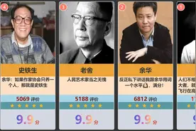虎扑中国现代与当代作家评分排行榜，虎扑锐评