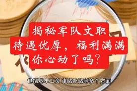 揭秘军队文职：待遇优厚，福利满满，你心动了吗？视频封面