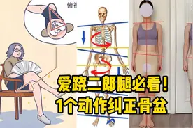 爱跷二郎腿必看！1个动作纠正骨盆视频封面