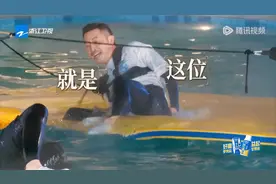 沙溢这体重一踩上去完全是凹下去的，郑凯在水里发球都替他着急视频封面