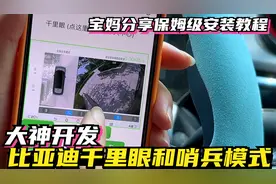 比亚迪千里眼和哨兵模式终于被大神开发出来，宝妈分享保姆级教程