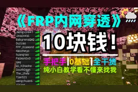 樱花联机太卡？教你低成本搭建内网穿透与小伙伴联机我的世界！