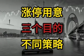 股票拉涨停的目的，主力控盘不同用意，对应不同策略视频封面