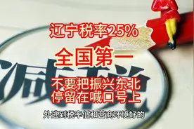 辽宁税率25% 全国第一 不要把振兴东北停留在喊口号上视频封面