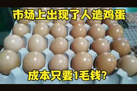 市场上出现了人造鸡蛋，成本只要1毛钱？到底是谣言还是真实事件视频封面
