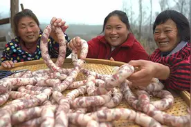 胖妹灌香肠，娘家妈来帮忙，足足60斤肉闻着香，家人在一起真热闹视频封面