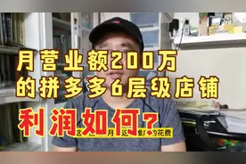 月销售额200多万的拼多多第6层级顶层店铺，利润如何？视频封面