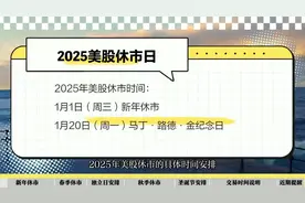 美股休市安排时间表