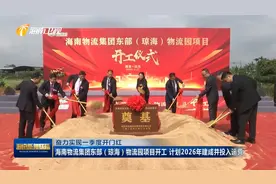 海南物流集团东部（琼海）物流园项目开工 计划2026年投入运营视频封面