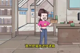 室友为了讹钱，却把猫放进快递箱视频封面