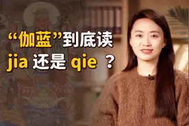 “伽蓝”的伽，到底读jia还是qie？懂了意思就不会再读错了视频封面