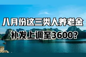 8月份起，三类人养老金或将调整补发，部分收入上调至3600元以上视频封面