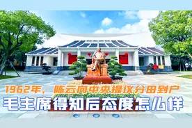 1962年，陈云向中央提议“分田到户”，毛主席得知后什么态度视频封面