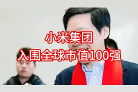 小米集团入围全球市值100强