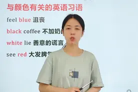 与颜色有关的英语短语，blue不止表蓝色，还能表达心情视频封面