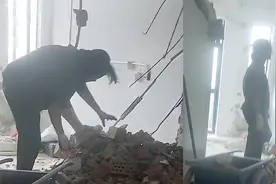 19岁大一女生为攒学费，在工地卖力搬砖挥汗如雨，全程没喊一句累视频封面