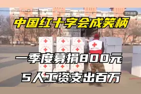 中国红十字会成笑柄，一季度募捐800元，5人支出百万视频封面