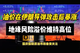 油价在伊朗导弹攻击后暴涨，地缘风险溢价维持高位视频封面