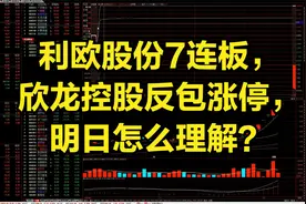 利欧股份7连板，欣龙控股反包涨停，明日怎么理解？视频封面