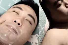 妻子给打鼾丈夫嘴巴粘胶布，等晚上睡着瞬间笑疯，网友提醒后慌了视频封面