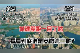 航拍芜湖和滁州，差距一目了然，看看到底谁才是安徽第二城视频封面