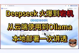 火爆全球的DeepSeek大模型：从云端使用到本地Ollama部署指南视频封面
