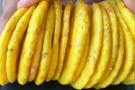 块南瓜，1碗面粉，教你没吃过的做法，不用油烙的油饼，柔软好吃