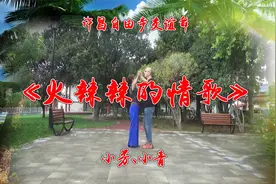 夫妻档交谊舞《火辣辣的情歌》，简单大方的花样组合视频封面