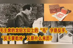 毛主席的龙钮大印上“毛”字是反手，“反手掌乾坤”又是什么来历视频封面