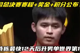 福冈总决赛赛程+奖金+积分公布！林诗栋最快12天后升男单世界第1视频封面