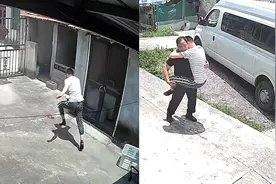 36岁大哥去仓库遇到蛇！吓得直接狂奔熊抱住爸爸：再大也是宝宝