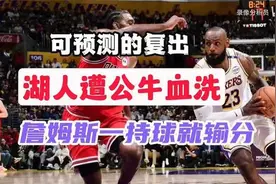 湖人队的复出之战，詹姆斯的表现分析视频封面