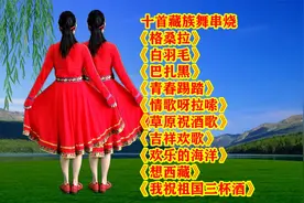 十首藏族舞串烧《格桑拉》《白羽毛》《青春踢踏》《吉祥欢歌》视频封面